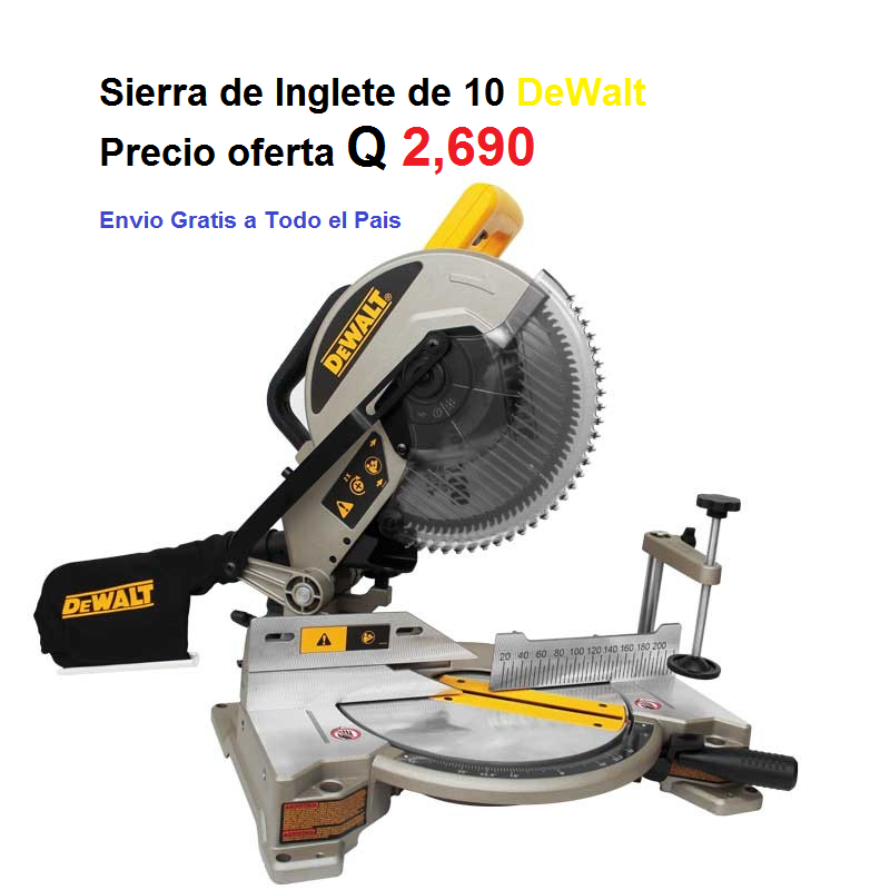 Sierra Ingleteadora 10 Dewalt DW713-B3 - Ferretería La Fragua